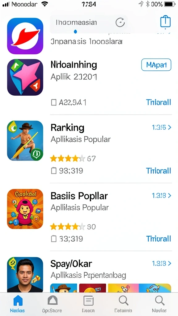 Tampilan awal yang menarik dan intuitif.