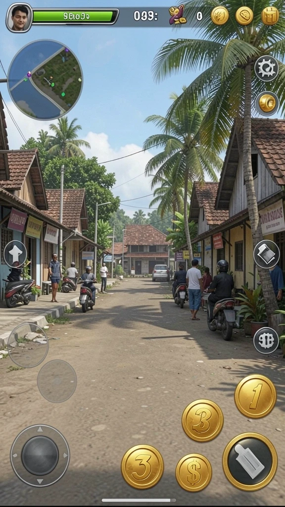 Gambaran grafik menawan dengan efek suara yang menarik.