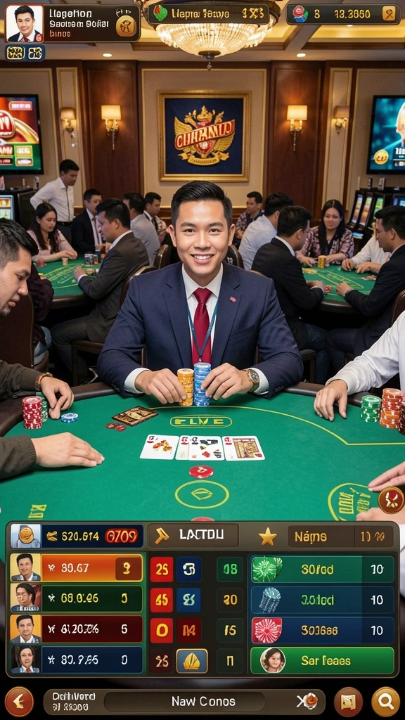 Tampilan antarmuka utama DANAGAME yang menarik.