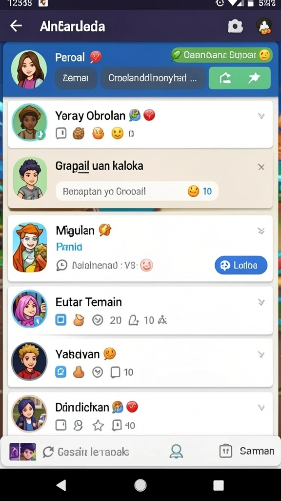 Tampilan antarmuka yang intuitif dan menarik.