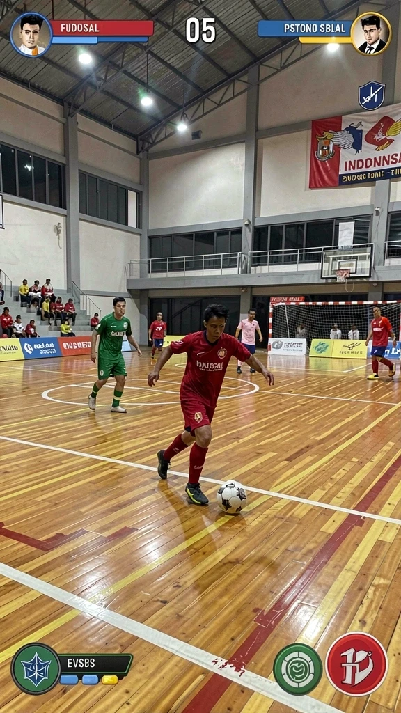 Tampilan level dengan tantangan menantang yang seru.