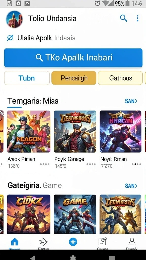 Tampilan antarmuka yang intuitif dan menarik.