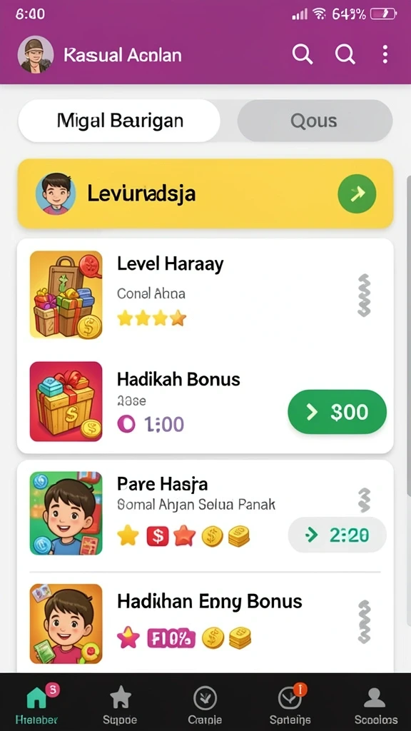 Karakter-karakter menarik dengan kemampuan masing-masing.