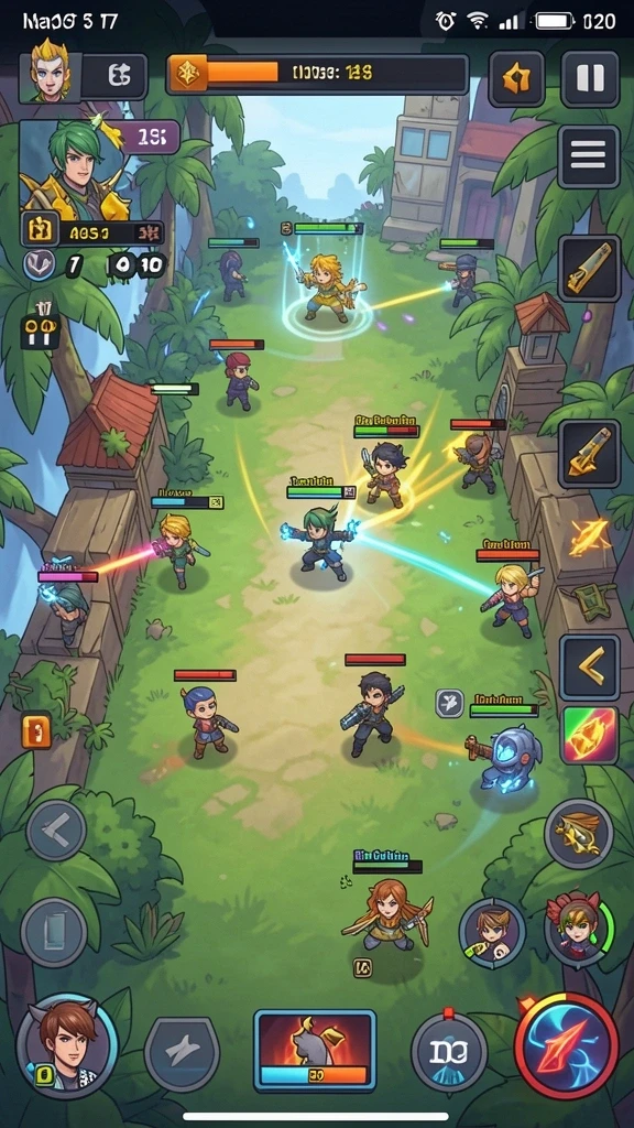 Tangkapan layar menunjukkan interaksi sosial antar pemain dalam game.