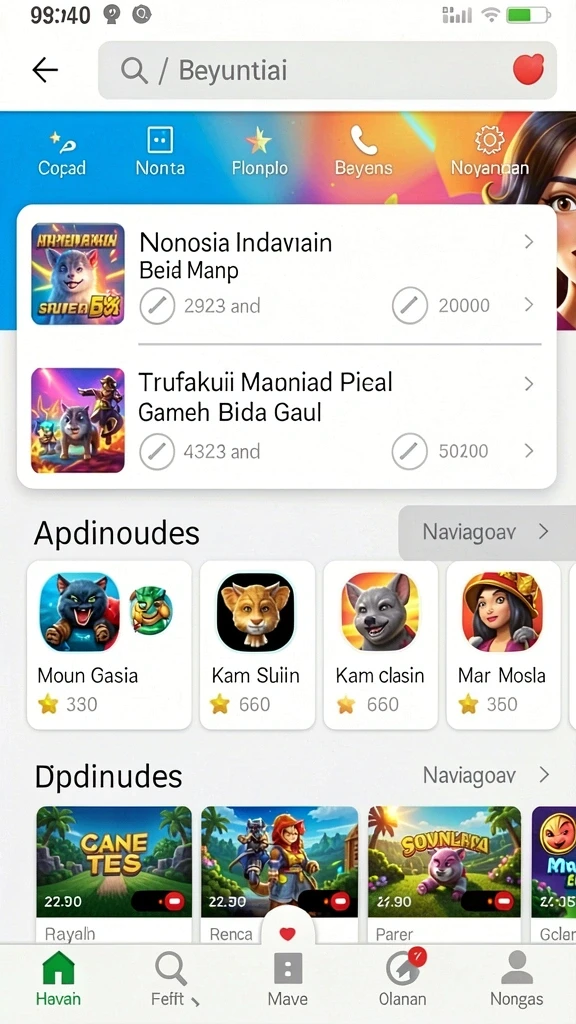 Tampilan beranda GOGORUMMY yang menarik dan user-friendly.