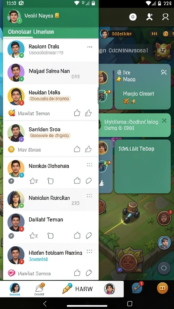 Tampilan antarmuka pengguna yang intuitif dan menarik.