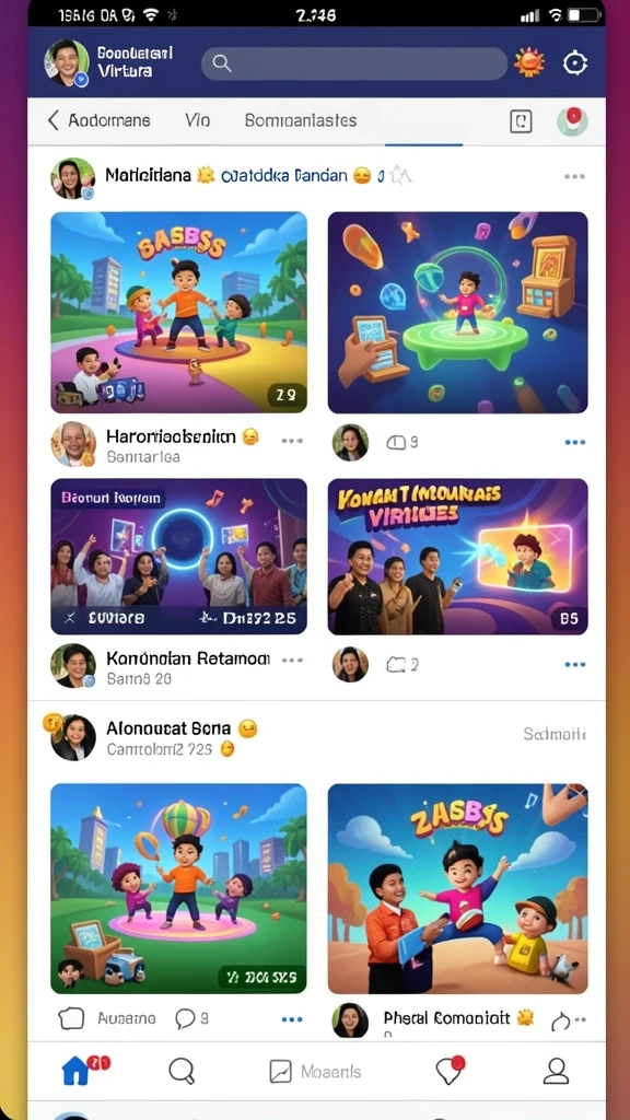 Beragam pilihan permainan yang dapat dipilih.