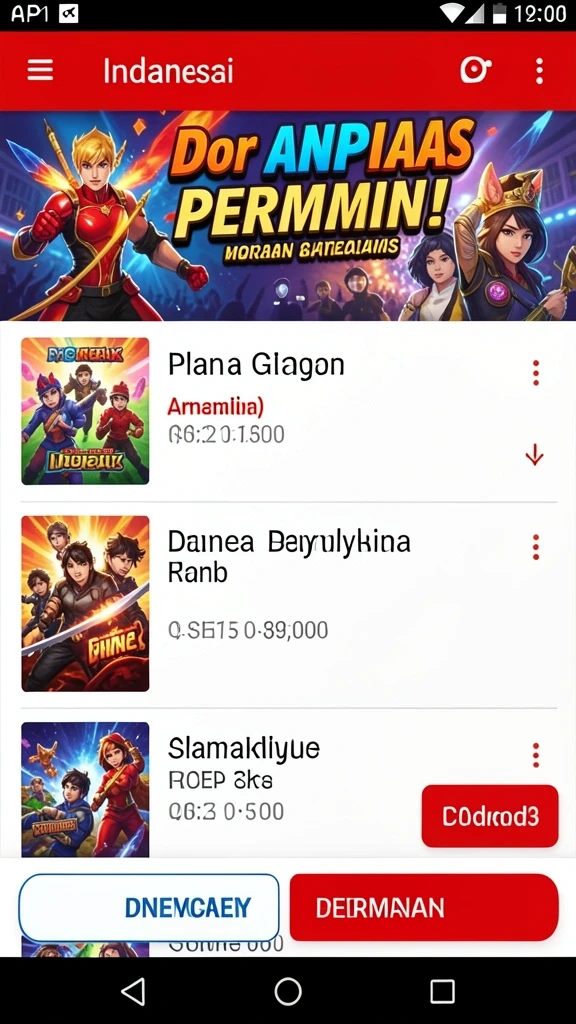 Pengaturan mode permainan yang beragam dan seru.