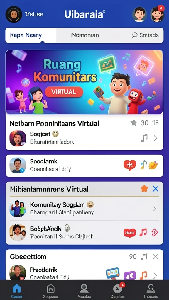 Tampilan awal permainan yang menarik dan penuh warna.