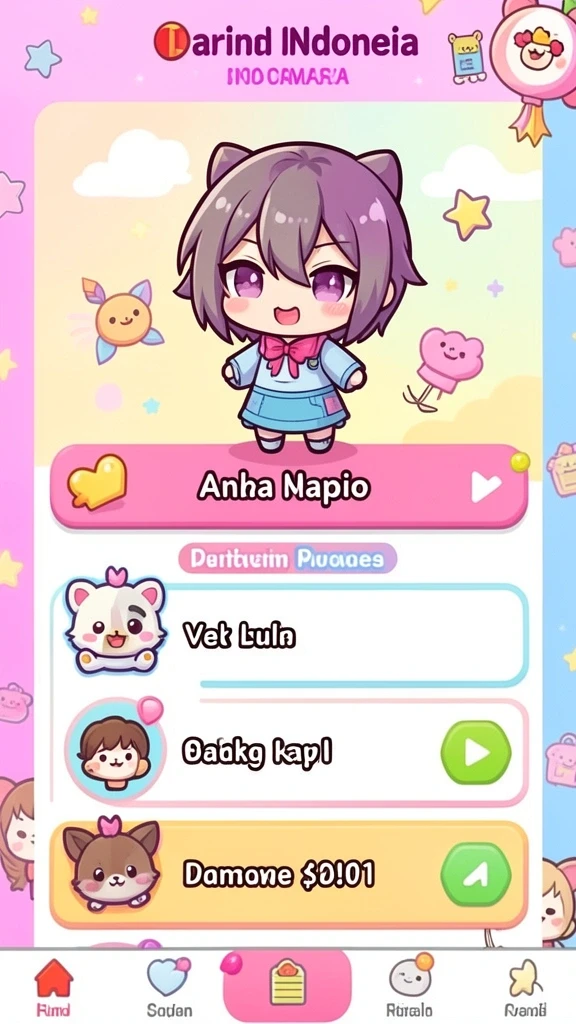 Tampilan awal aplikasi MERIAH4D yang menarik.