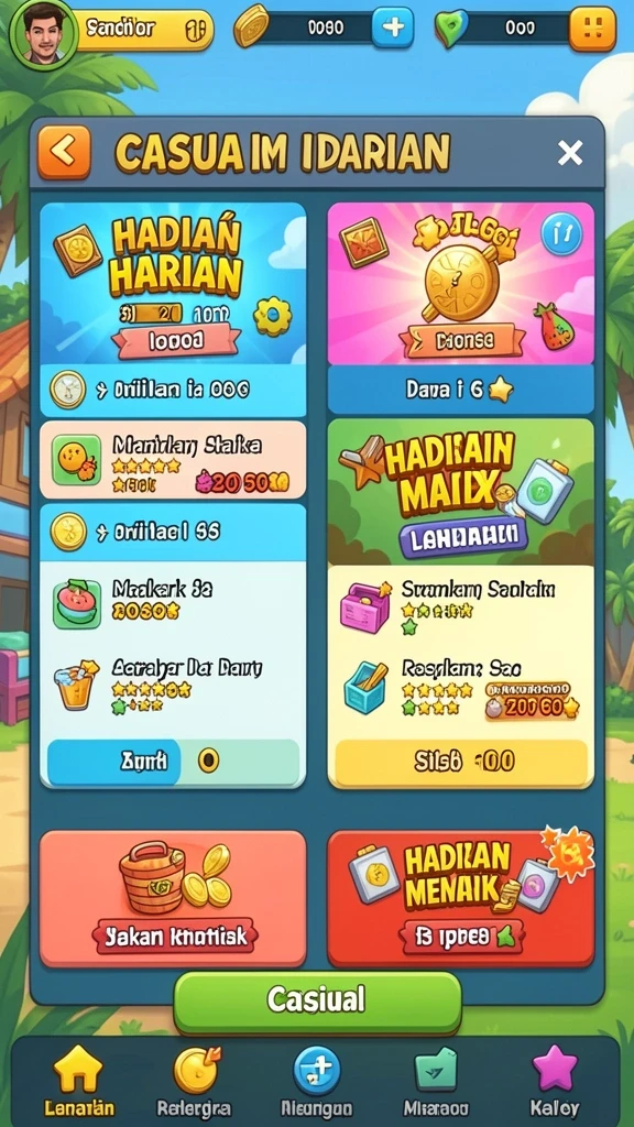 Adegan permainan yang penuh aksi dan tantangan.