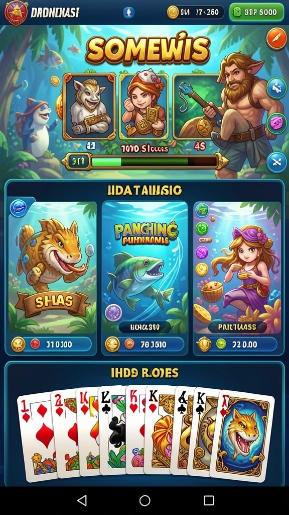 Tampilan awal game PANDAWIN yang menarik.