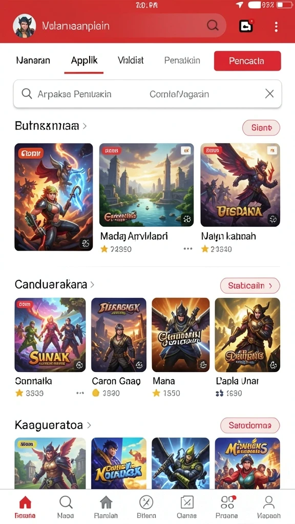 Karakter pahlawan yang bisa dipilih.
