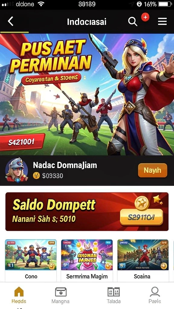 Screenshot tampilan utama PIONTOGEL yang menarik.