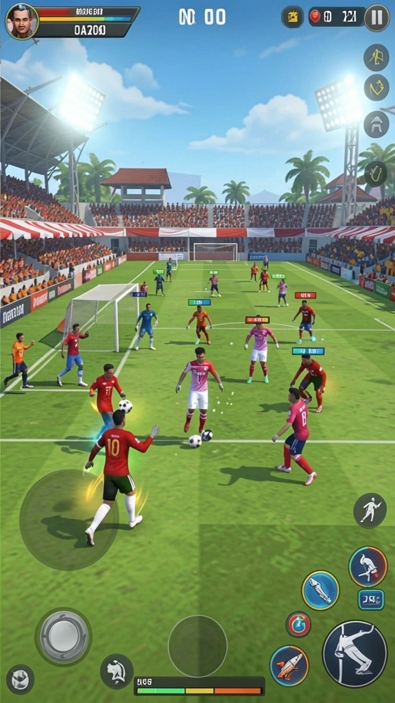 Tangkapan layar menunjukkan mode permainan yang interaktif.