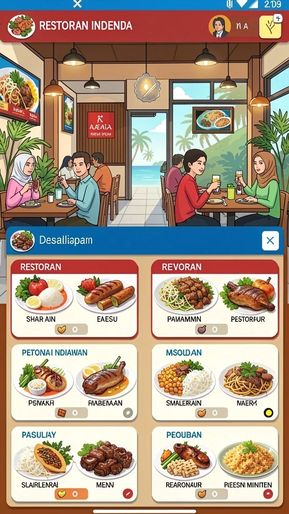 Tampilan antarmuka yang ramah pengguna.