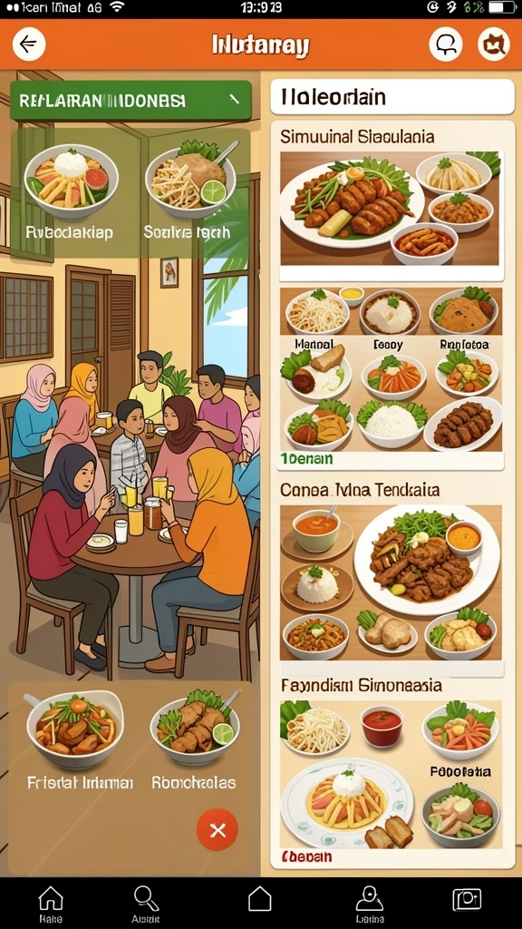Tampilan antarmuka yang user-friendly.