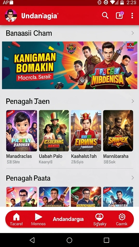 Tampilan antarmuka yang intuitif dan ramah pengguna.