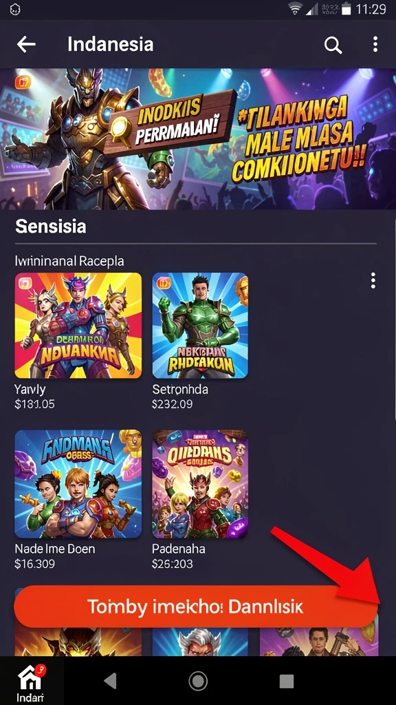 Lingkungan permainan yang beragam dan menarik.